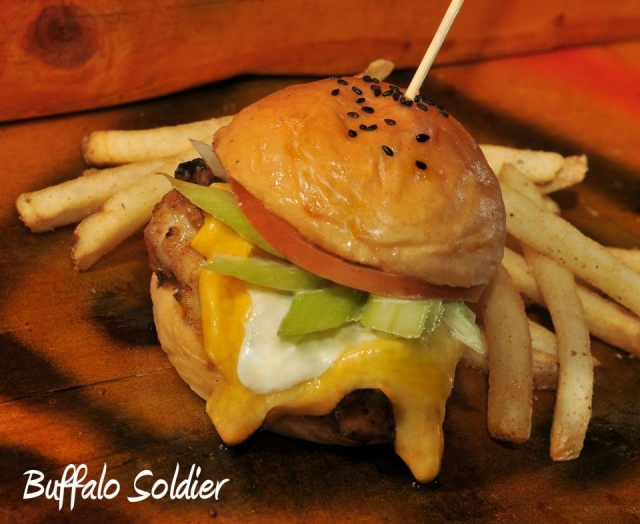 burger junkyard buffalo soldier burger